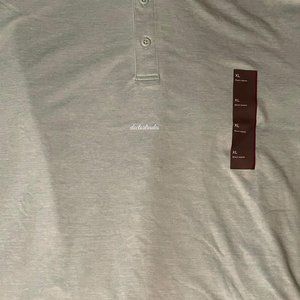 Men's Jersey Golf Polo Shirt Turquoise Heather XL